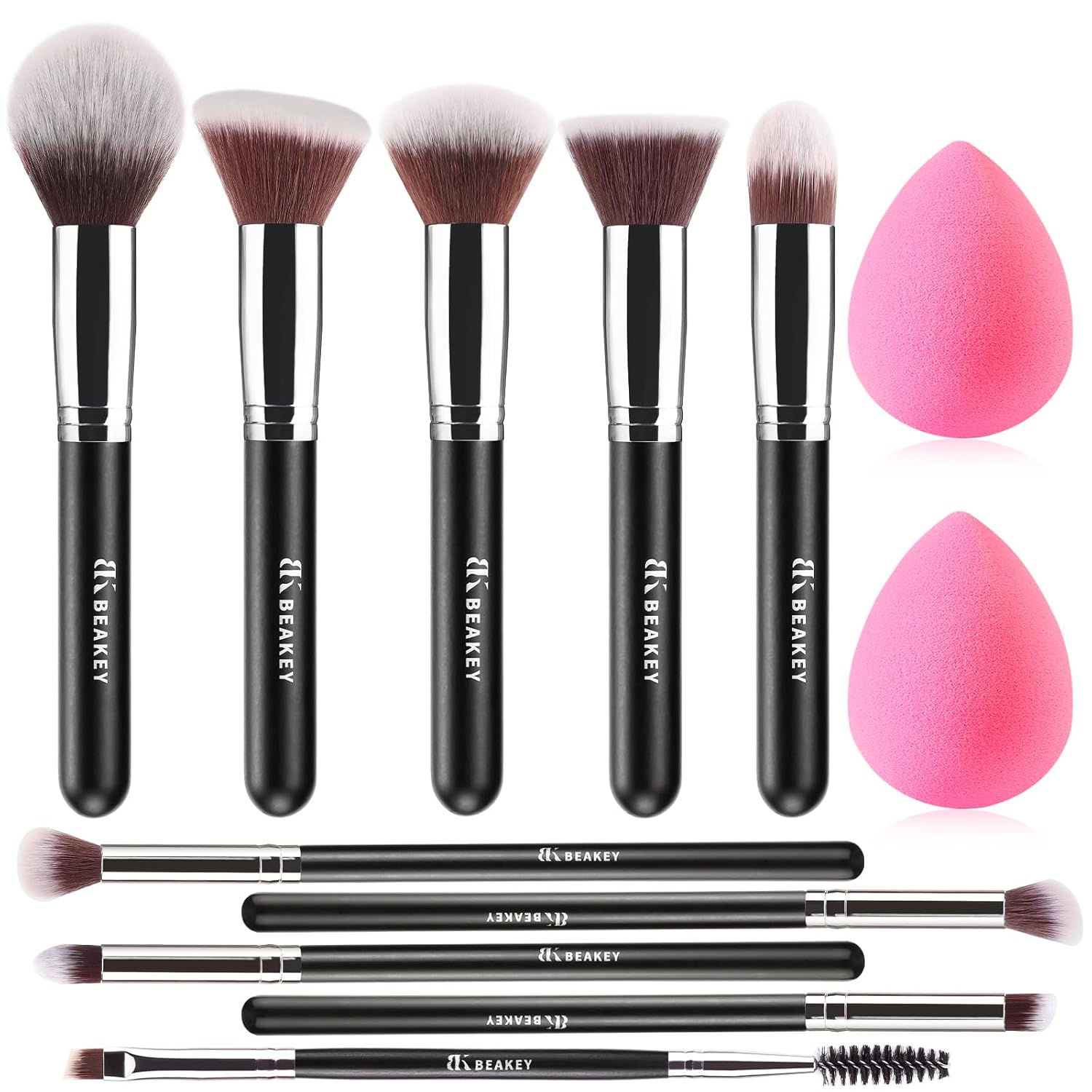 BEAKEY Makeup Brushes Set, Professional ... 2 BEAKEY Makeup Brushes Set, Professional ... - Image 2