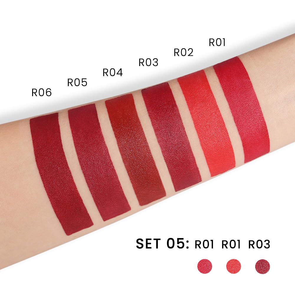 3 Pcs Matte Velvet Lipstick for Women Se... 6 3 Pcs Matte Velvet Lipstick for Women Se... - Image 6