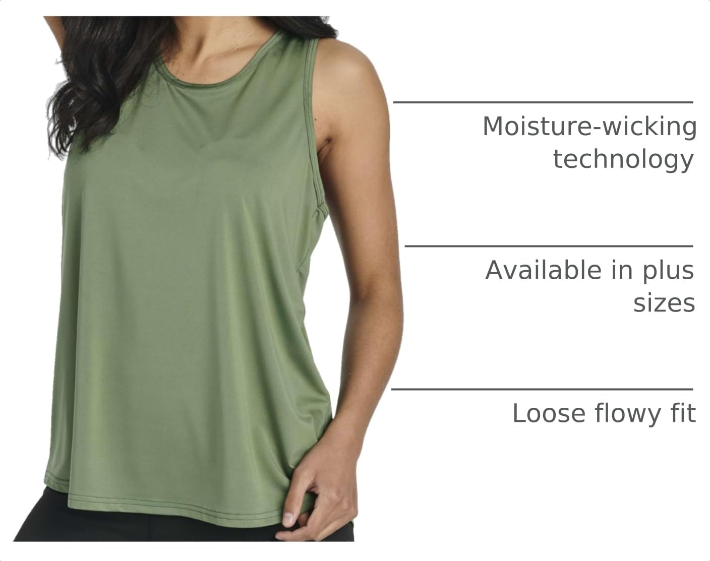 5 Pack Women's Tank Tops Racerback Athle... 5 5 Pack Women's Tank Tops Racerback Athle... - Image 5