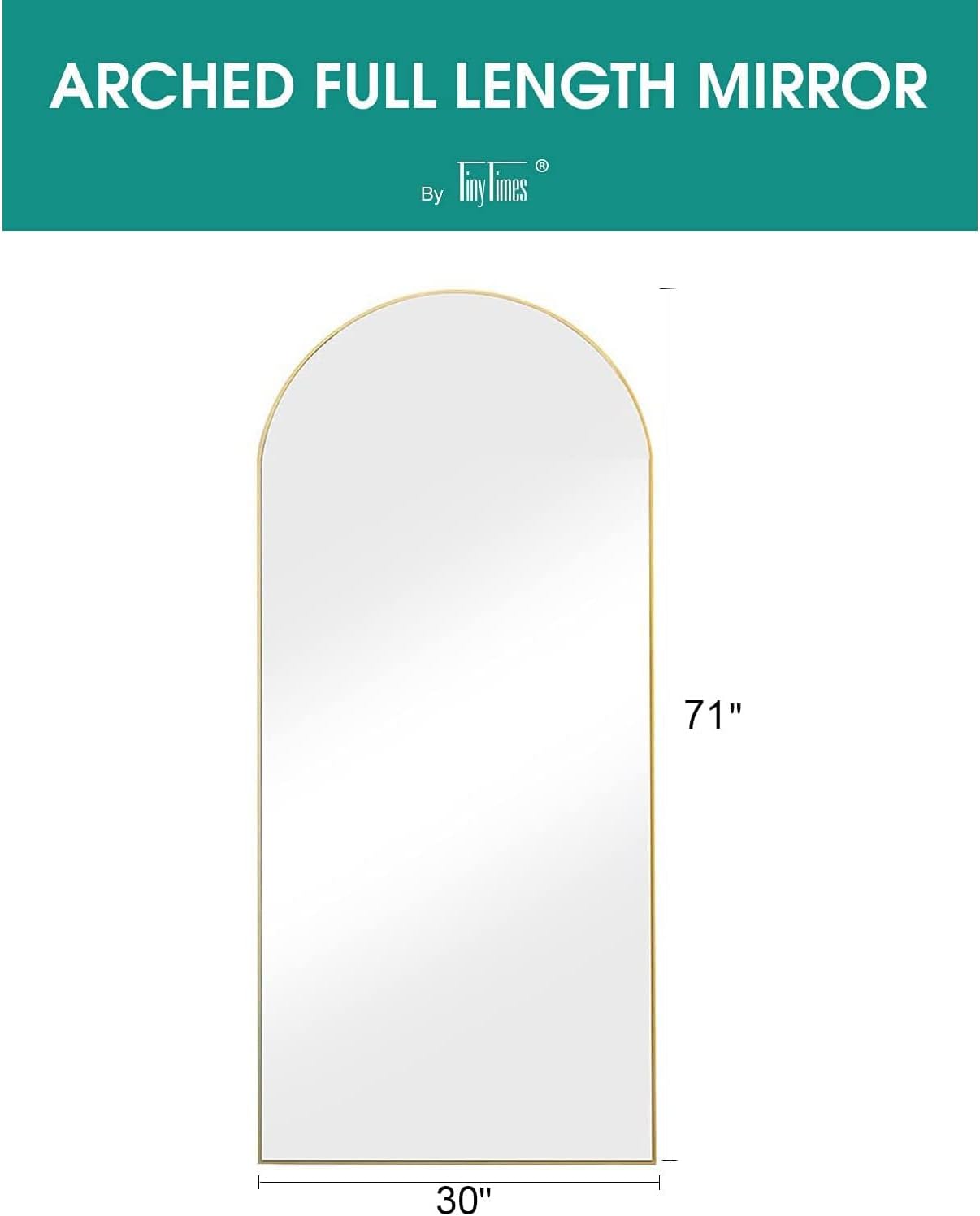 Full Length Mirror, 71''x30'' Floor Mirr... 4 Full Length Mirror, 71''x30'' Floor Mirr... - Image 4
