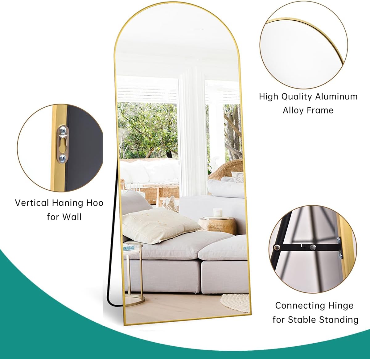 Full Length Mirror, 71''x30'' Floor Mirr... 5 Full Length Mirror, 71''x30'' Floor Mirr... - Image 5