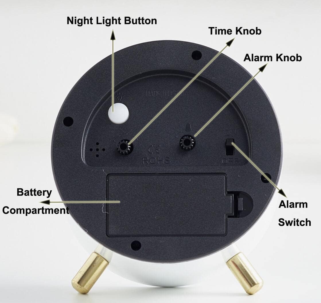 SHISEDECO Small Analog Alarm Clock, Batt... 5 SHISEDECO Small Analog Alarm Clock, Batt... - Image 5