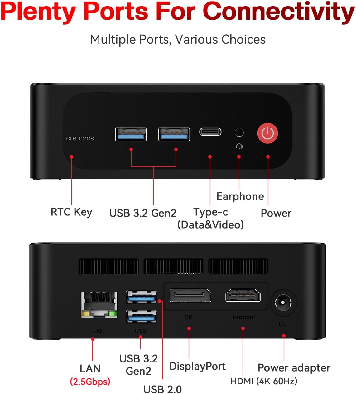 Beelink SER5 Pro Mini PC, AMD Ryzen 5 56... 9 Beelink SER5 Pro Mini PC, AMD Ryzen 5 56... - Image 9