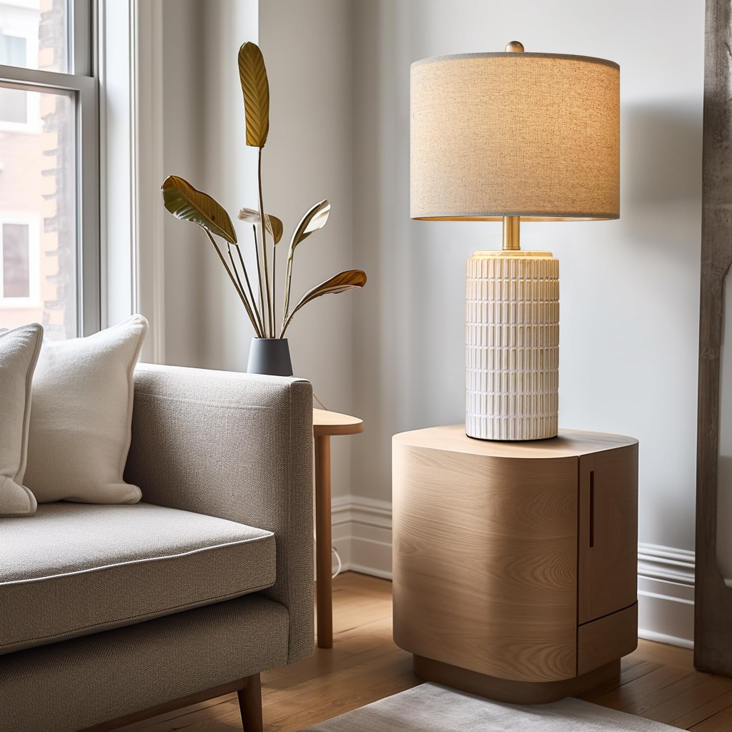 PoKat 23" Modern Ceramic Table Lamp Set ... 5 PoKat 23" Modern Ceramic Table Lamp Set ... - Image 5