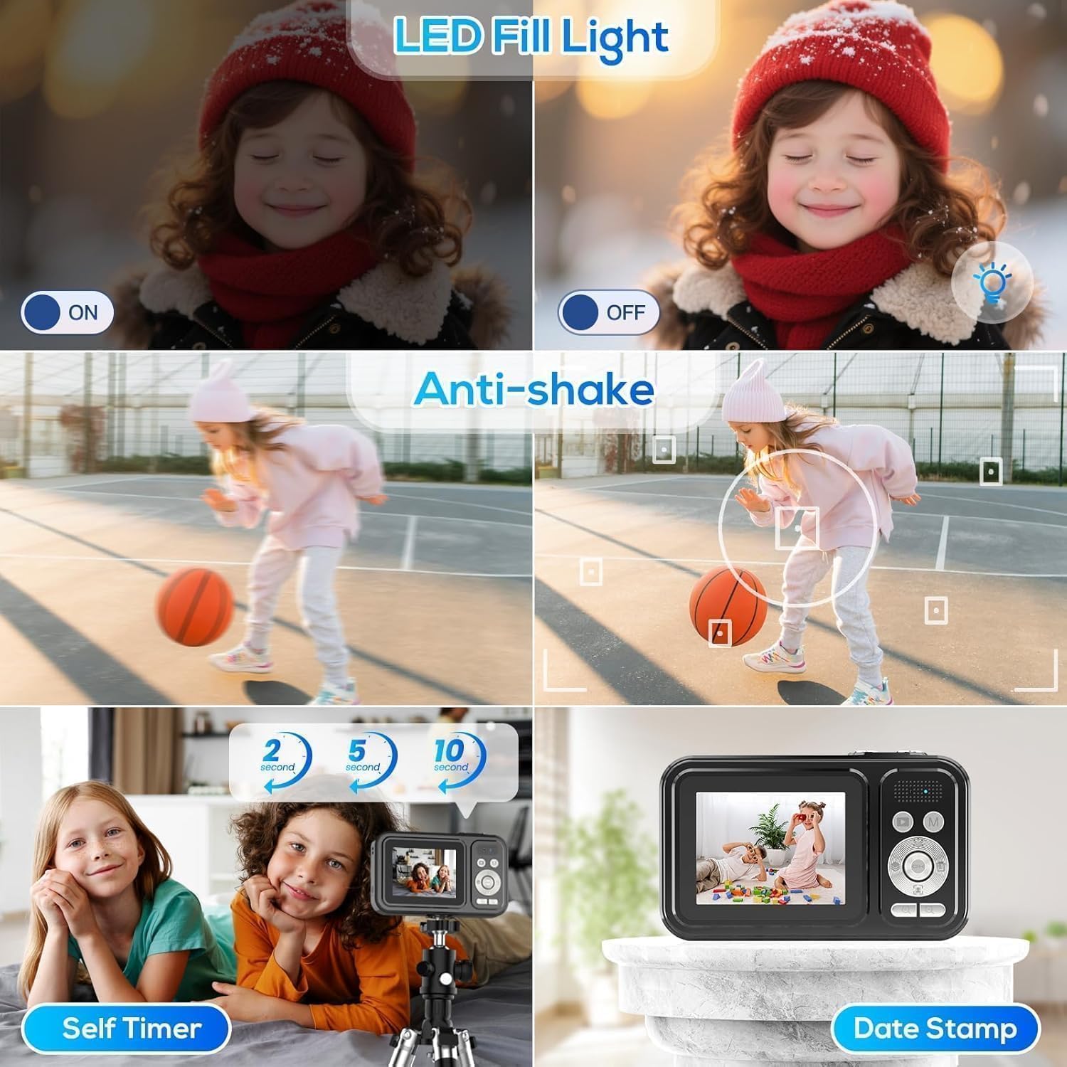 Digital Camera for Kids, 48MP FHD 1080P ... 7 Digital Camera for Kids, 48MP FHD 1080P ... - Image 7