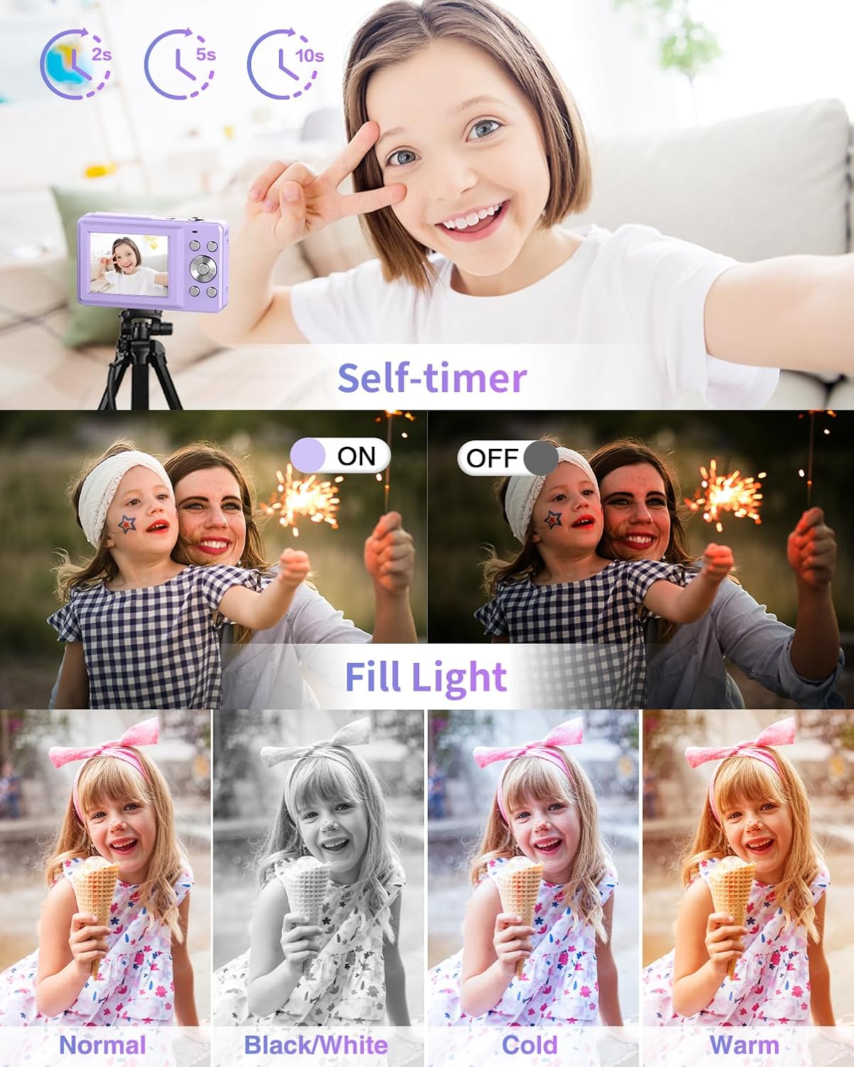 Digital Camera, FHD 1080P Point and Shoo... 8 Digital Camera, FHD 1080P Point and Shoo... - Image 8