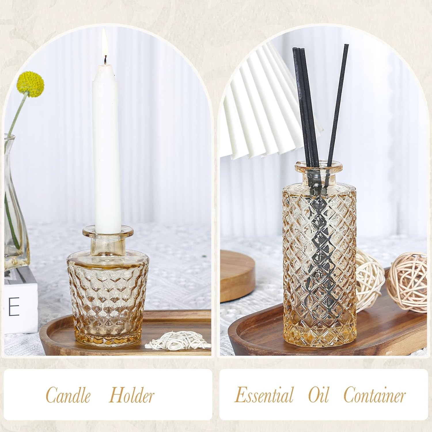 UPBUD Amber Glass Bud Vases Set of 12, G... 10 UPBUD Amber Glass Bud Vases Set of 12, G... - Image 10
