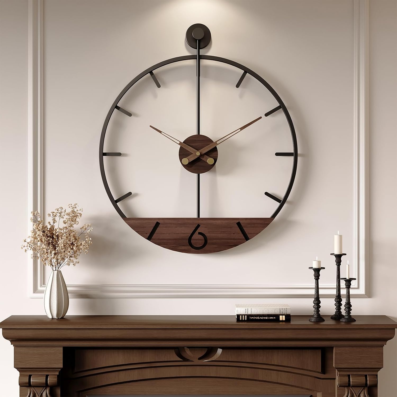 Large Wall Clock 30 Inch, Modern Farmhou... 2 Large Wall Clock 30 Inch, Modern Farmhou... - Image 2
