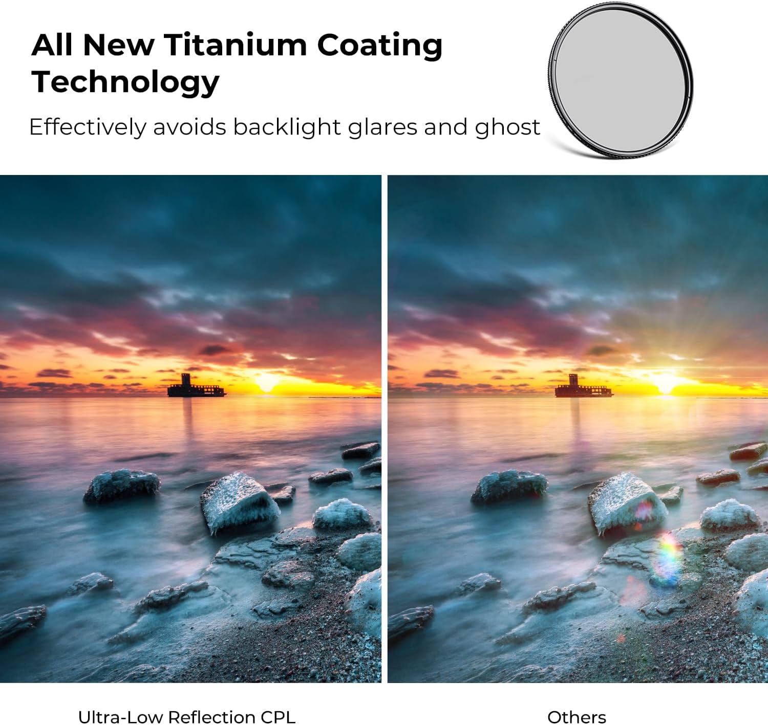 K&F CONCEPT 77mm Ultra-Low Reflectivity ... 4 K&F CONCEPT 77mm Ultra-Low Reflectivity ... - Image 4