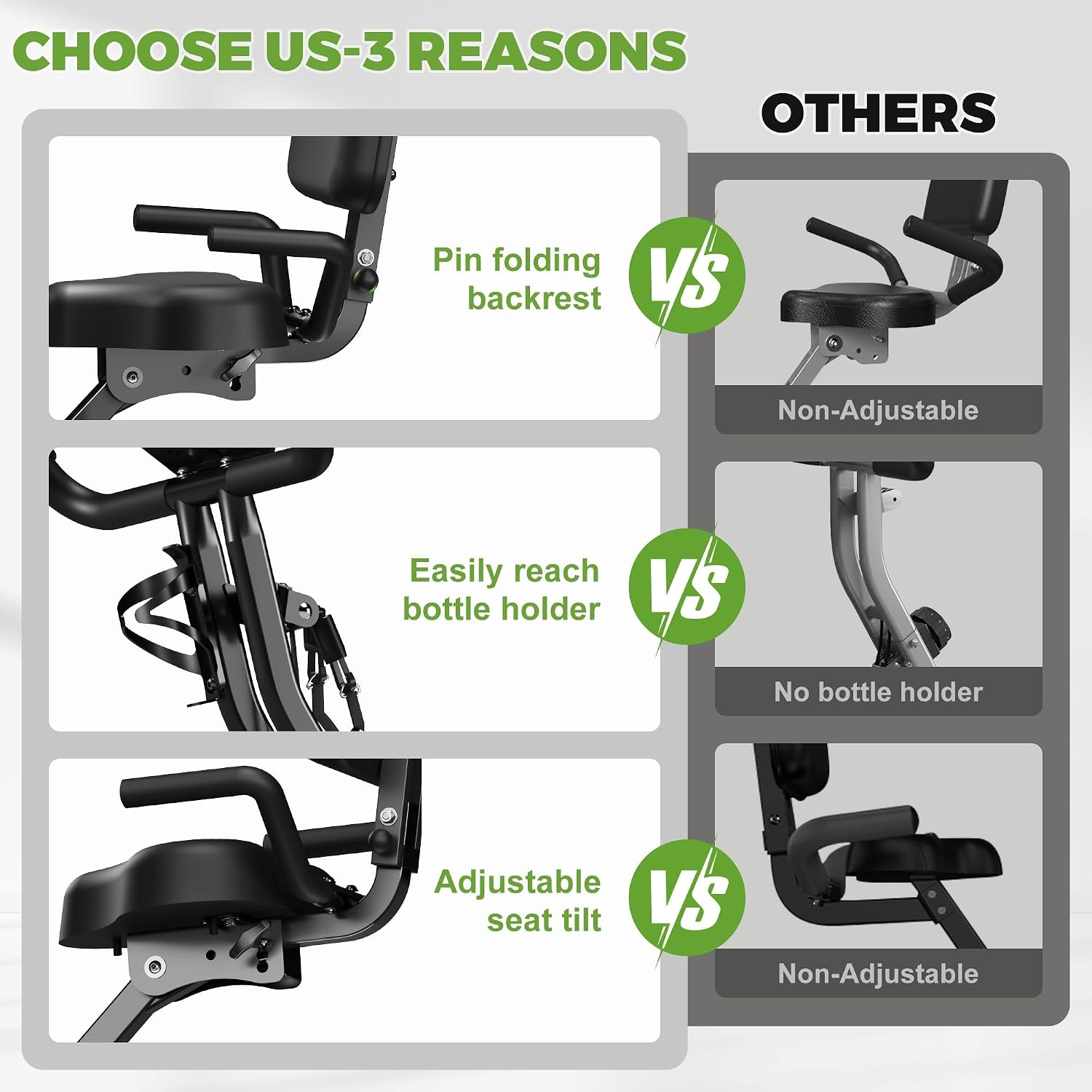 Caromix Folding Exercise Bike, 5 in 1 St... 9 Caromix Folding Exercise Bike, 5 in 1 St... - Image 9