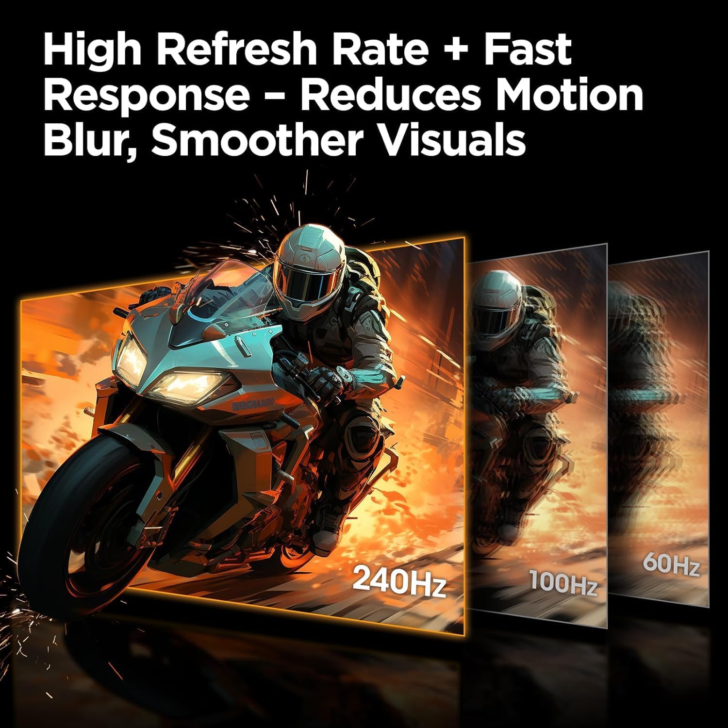 KOORUI 27" FHD 1080p Gaming Monitor 240H... 3 KOORUI 27" FHD 1080p Gaming Monitor 240H... - Image 3