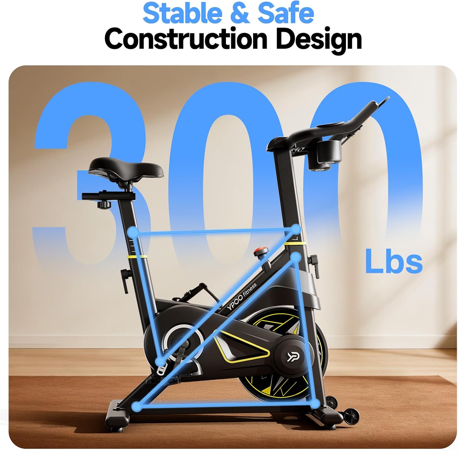 YPOO Exercise Bike, Adjustable Magnetic ... 4 YPOO Exercise Bike, Adjustable Magnetic ... - Image 4