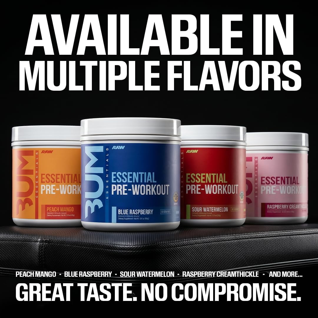 RAW Essential Pre-Workout Powder (Sour W... 5 RAW Essential Pre-Workout Powder (Sour W... - Image 5