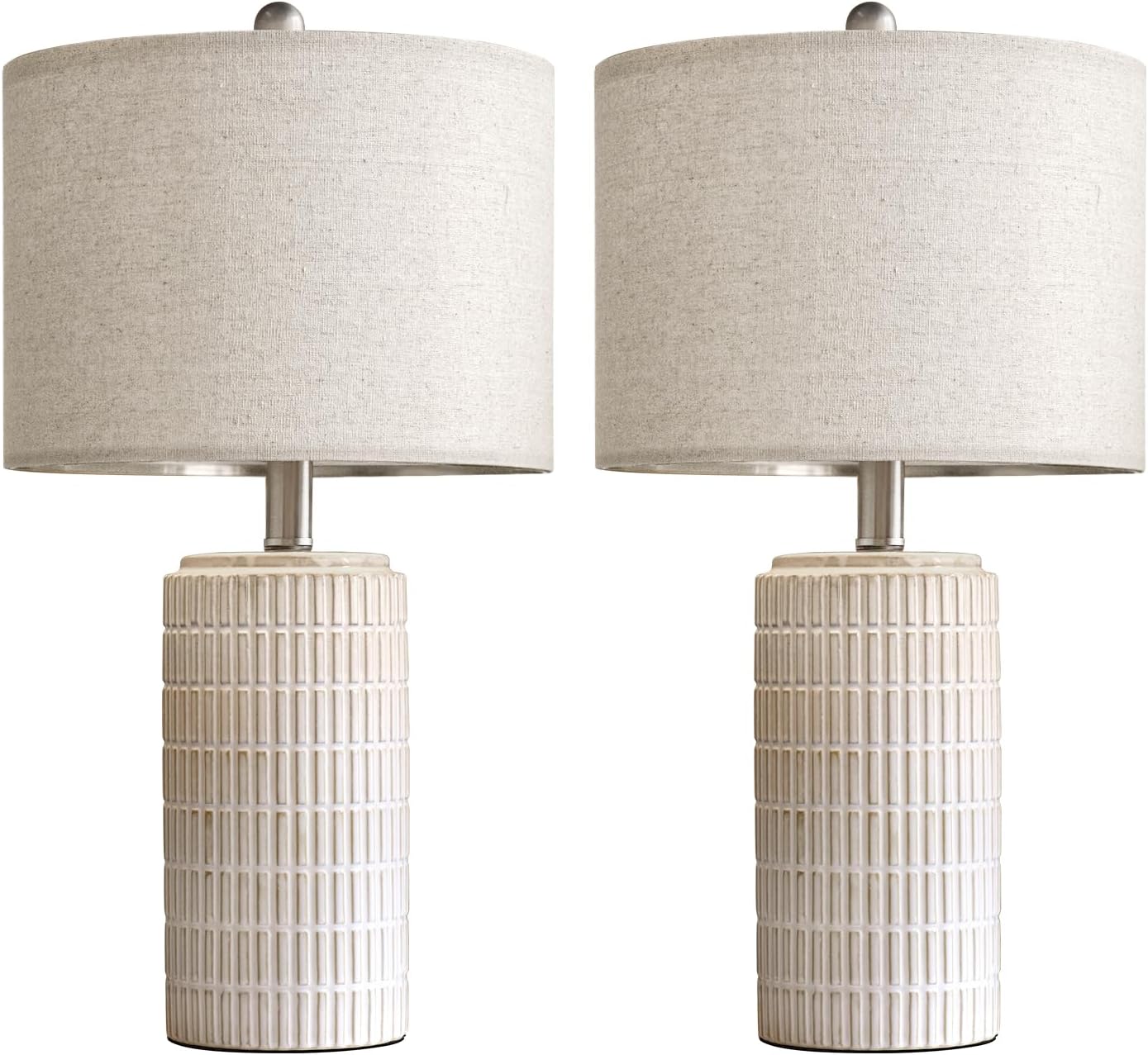 PoKat 23" Modern Ceramic Table Lamp Set ... 9 PoKat 23" Modern Ceramic Table Lamp Set ... - Image 9