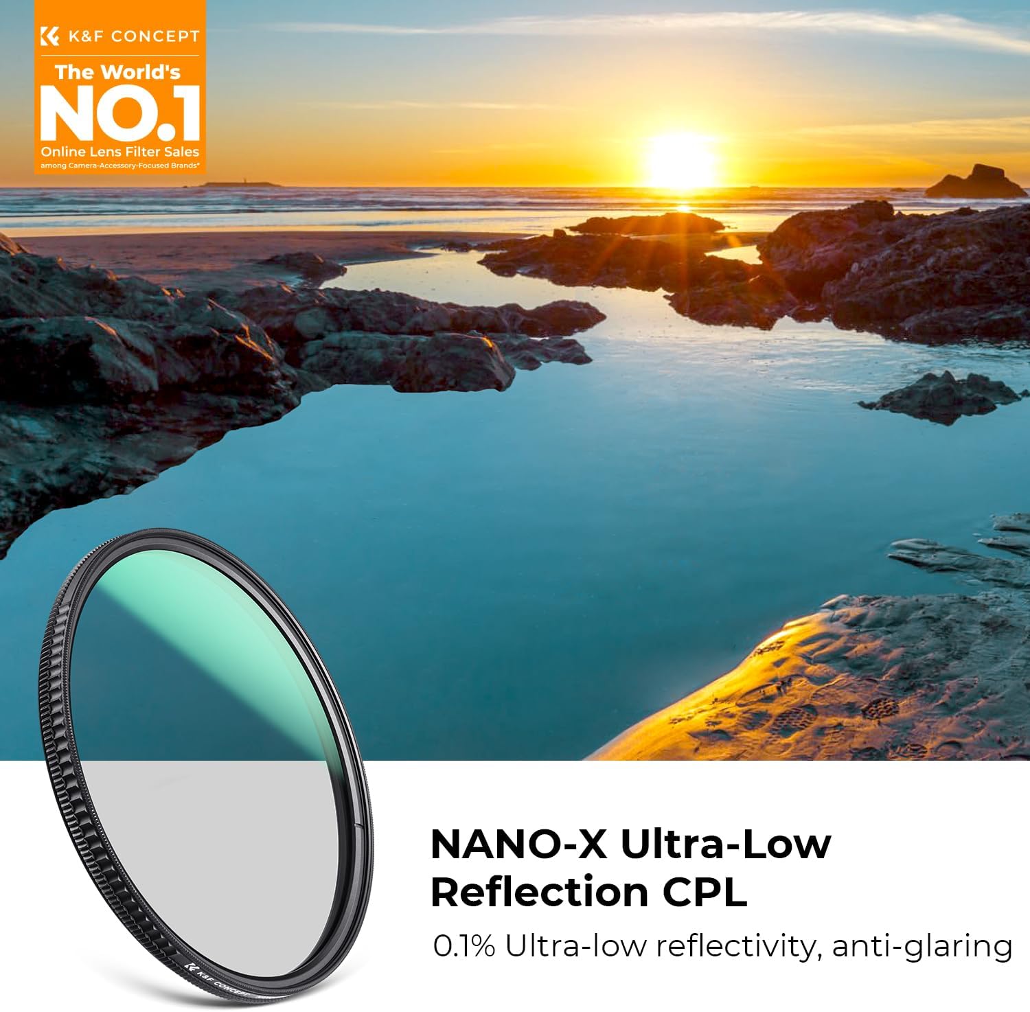 K&F CONCEPT 77mm Ultra-Low Reflectivity ... 3 K&F CONCEPT 77mm Ultra-Low Reflectivity ... - Image 3