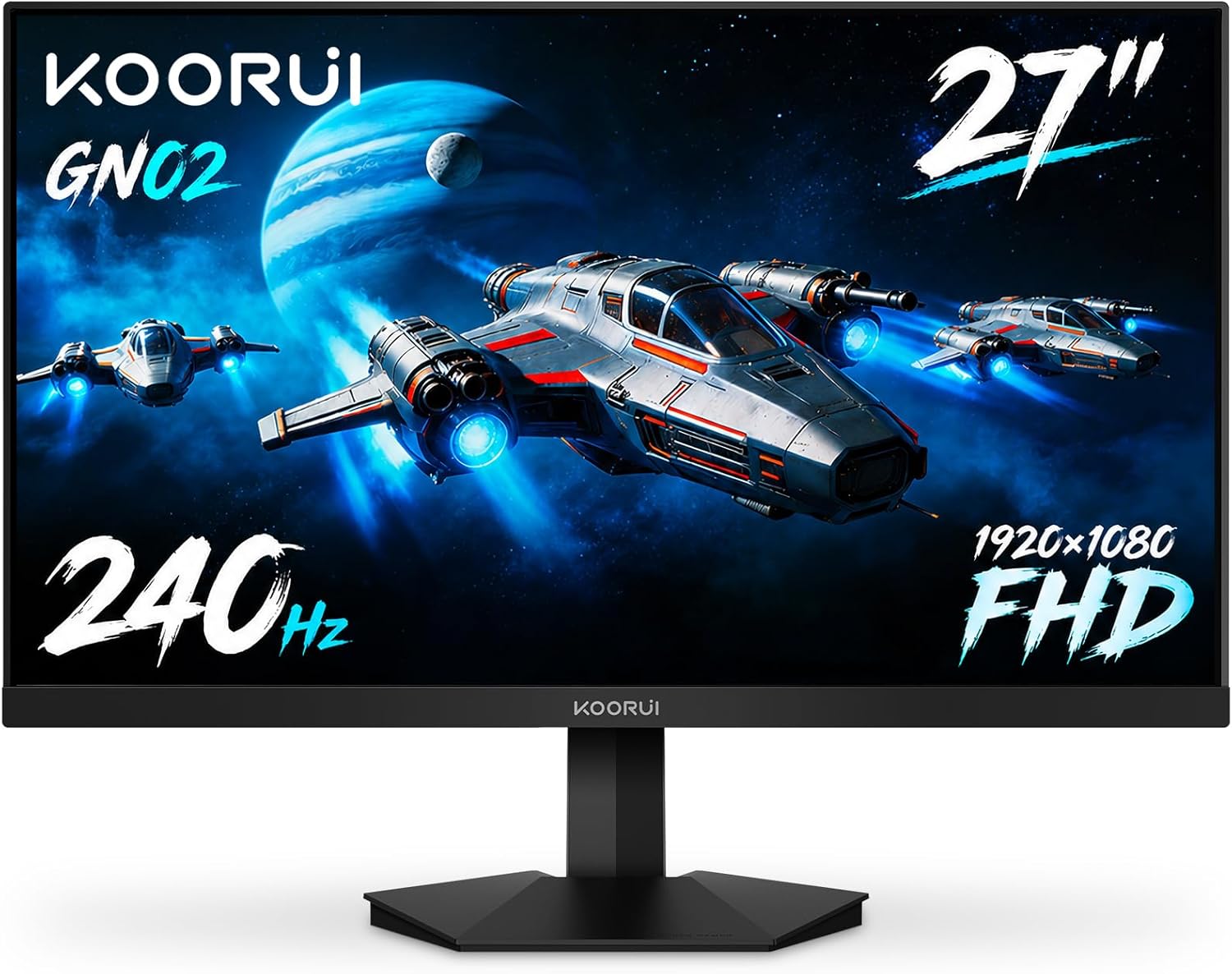 KOORUI 27" FHD 1080p Gaming Monitor 240H... 2 KOORUI 27" FHD 1080p Gaming Monitor 240H... - Image 2