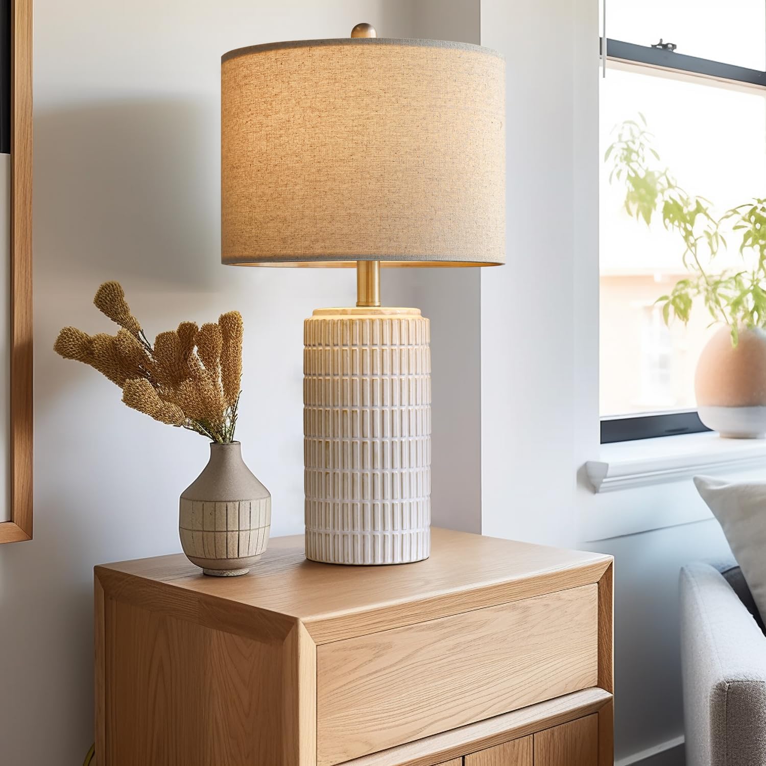 PoKat 23" Modern Ceramic Table Lamp Set ... 6 PoKat 23" Modern Ceramic Table Lamp Set ... - Image 6