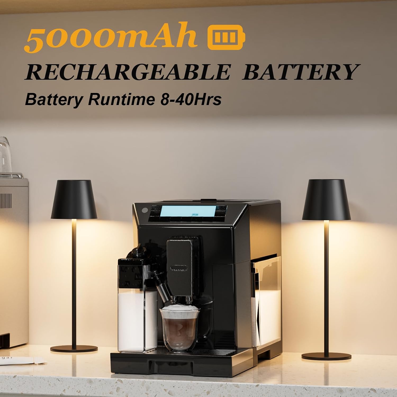 Kakanuo Cordless Table Lamp Rechargeable... 4 Kakanuo Cordless Table Lamp Rechargeable... - Image 4