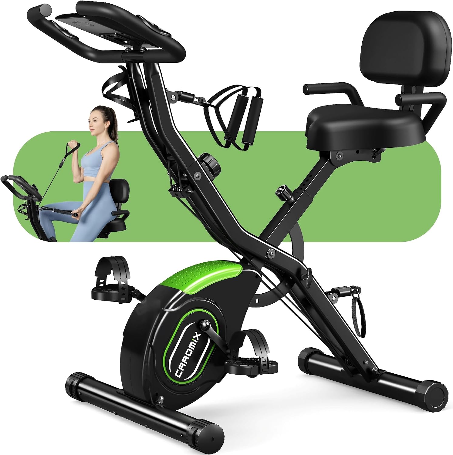 Caromix Folding Exercise Bike, 5 in 1 St... 2 Caromix Folding Exercise Bike, 5 in 1 St... - Image 2
