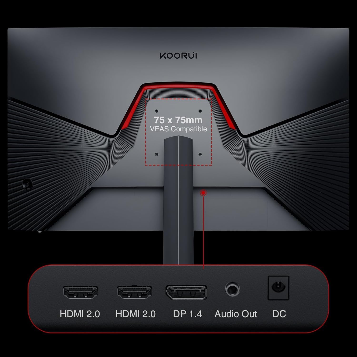 KOORUI 27" FHD 1080p Gaming Monitor 240H... 9 KOORUI 27" FHD 1080p Gaming Monitor 240H... - Image 9