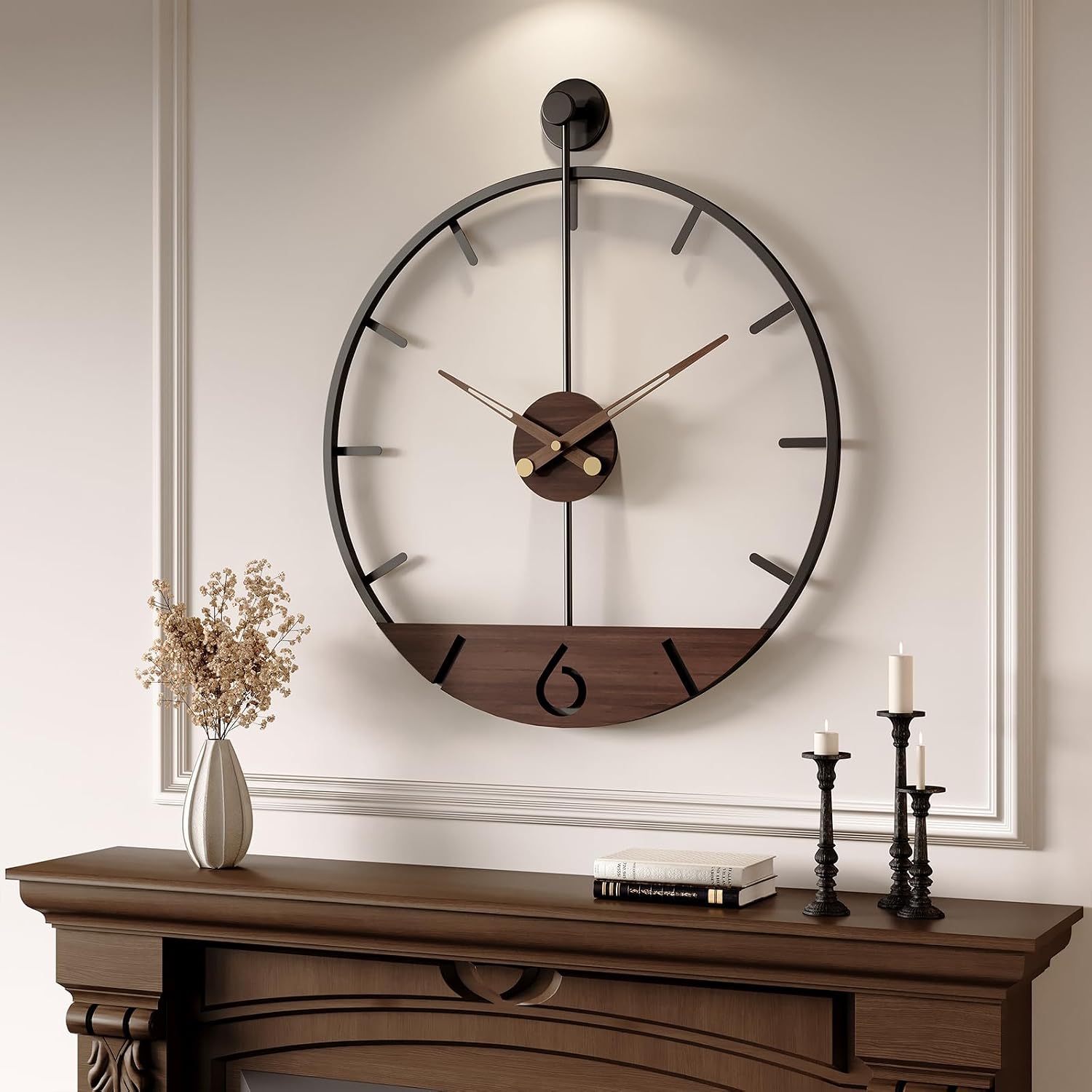 Large Wall Clock 30 Inch, Modern Farmhou... 3 Large Wall Clock 30 Inch, Modern Farmhou... - Image 3