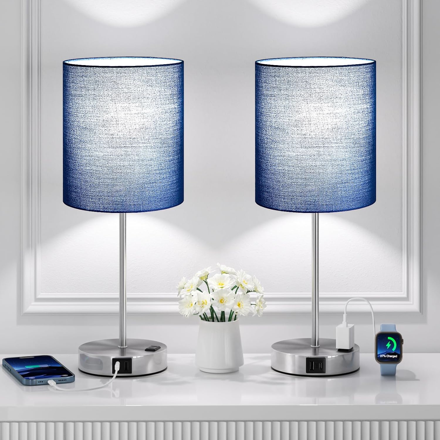 Touch Lamps for Bedroom Set of 2 - Dimma... 10 Touch Lamps for Bedroom Set of 2 - Dimma... - Image 10