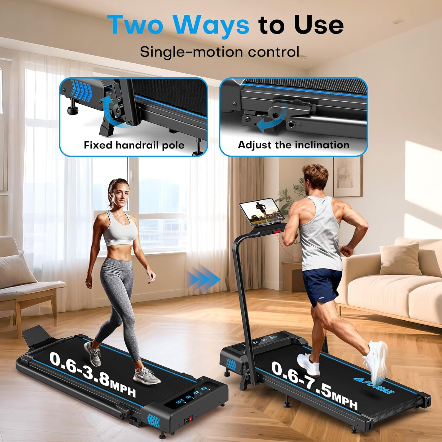 Treadmills for Home, App Compatible, 5 i... 9 Treadmills for Home, App Compatible, 5 i... - Image 9