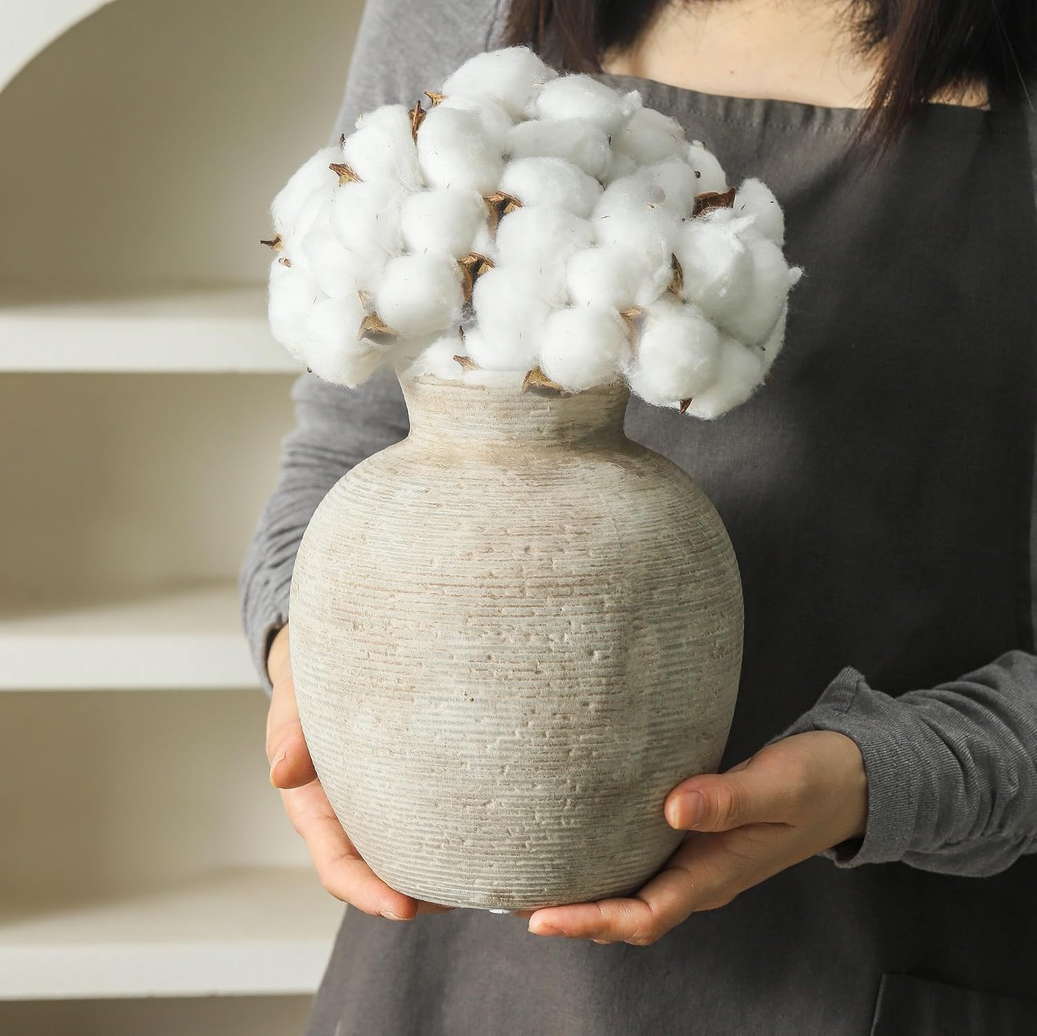 Vanselia Ceramic Flower Vase Home Decor ... 4 Vanselia Ceramic Flower Vase Home Decor ... - Image 4