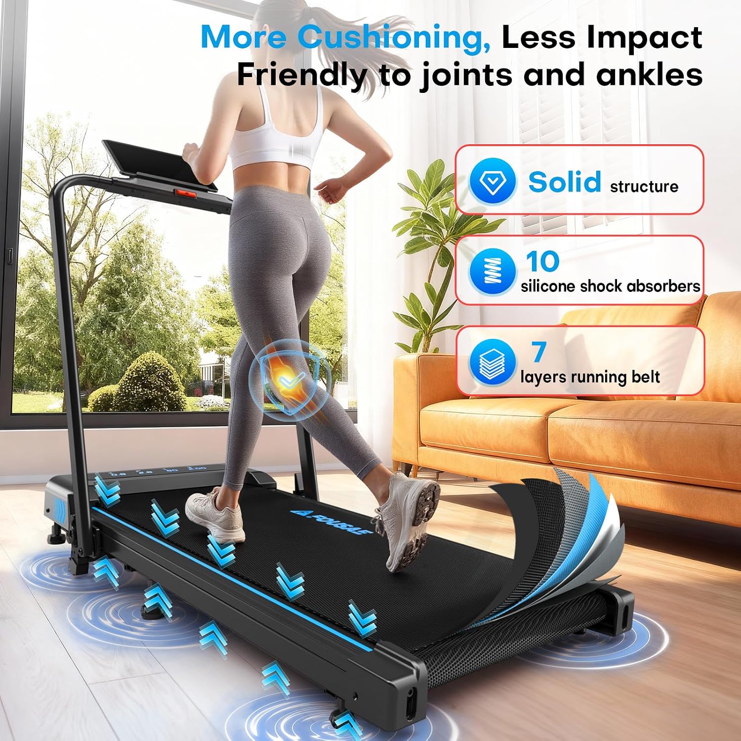 Treadmills for Home, App Compatible, 5 i... 8 Treadmills for Home, App Compatible, 5 i... - Image 8