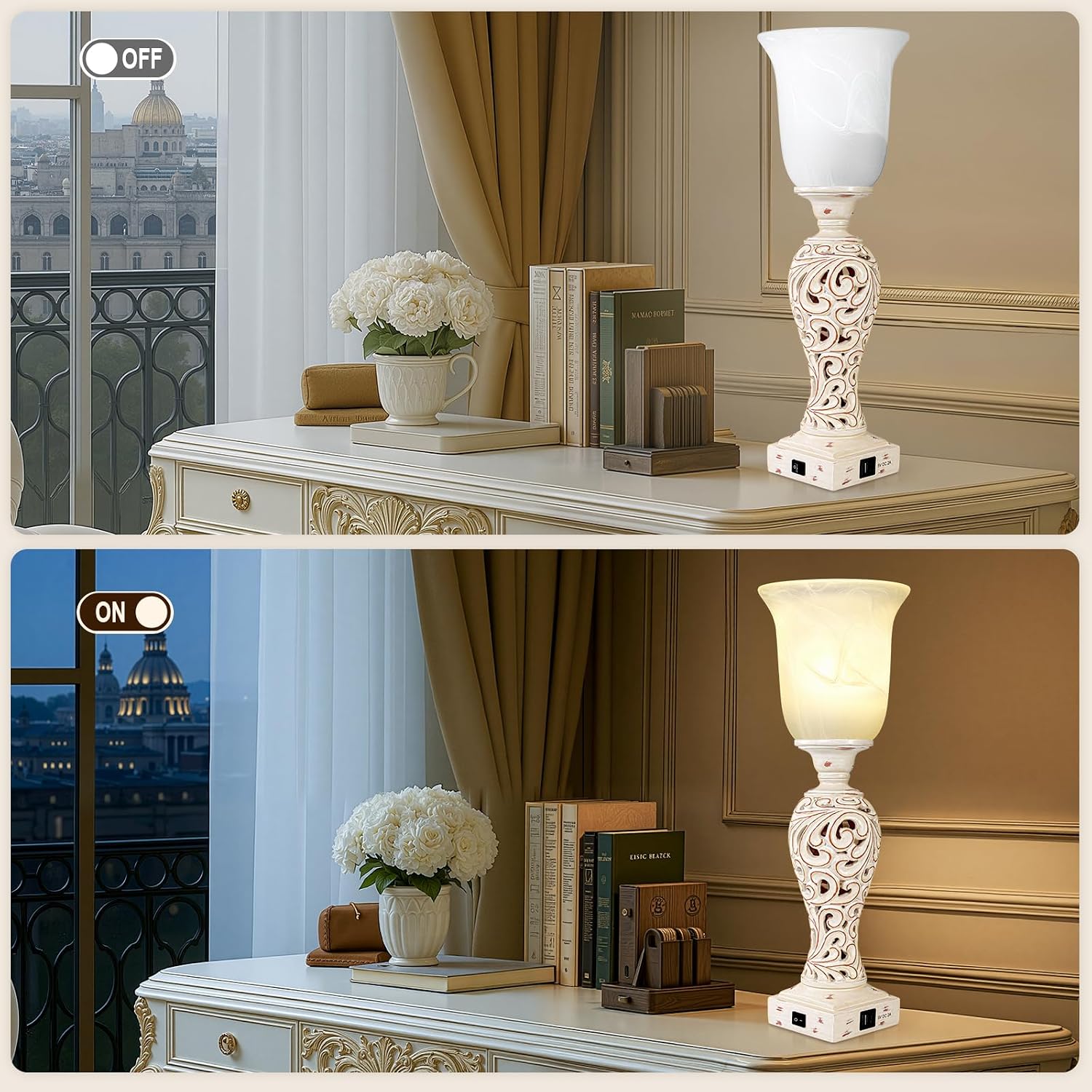 20" Bedside Lamp for Bedroom, Torchiere ... 7 20" Bedside Lamp for Bedroom, Torchiere ... - Image 7