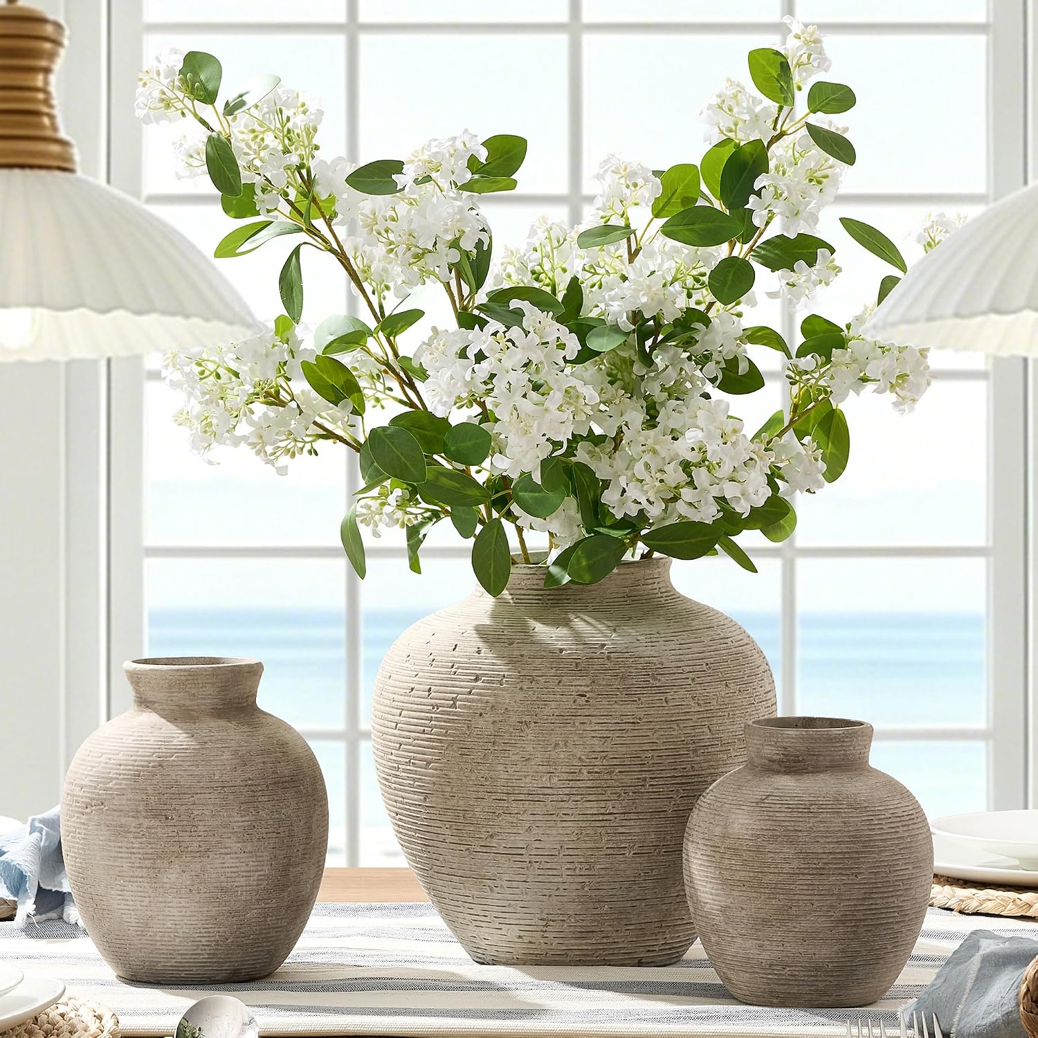 Vanselia Ceramic Flower Vase Home Decor ... 6 Vanselia Ceramic Flower Vase Home Decor ... - Image 6