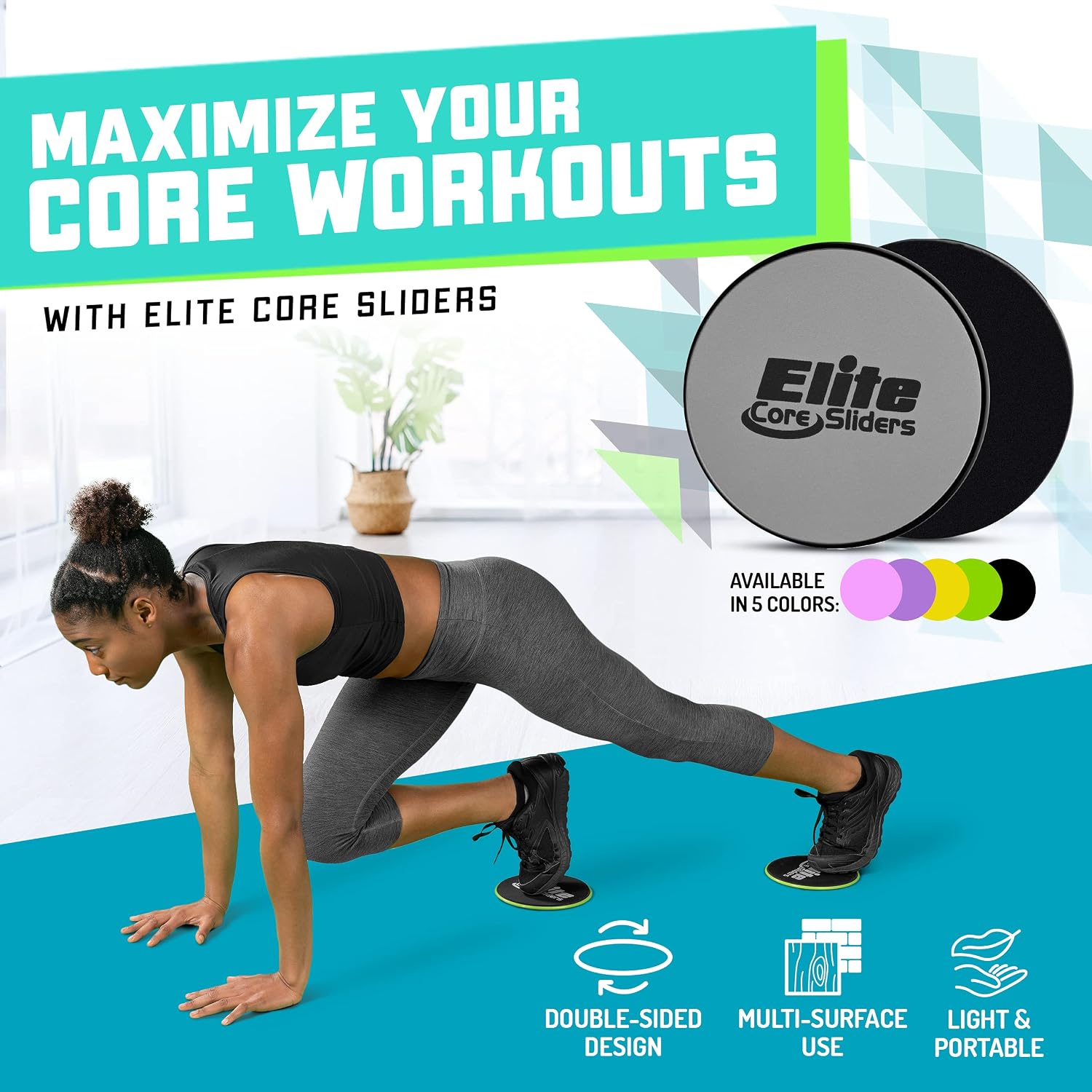 Elite Sportz Core Sliders for Working Ou... 3 Elite Sportz Core Sliders for Working Ou... - Image 3