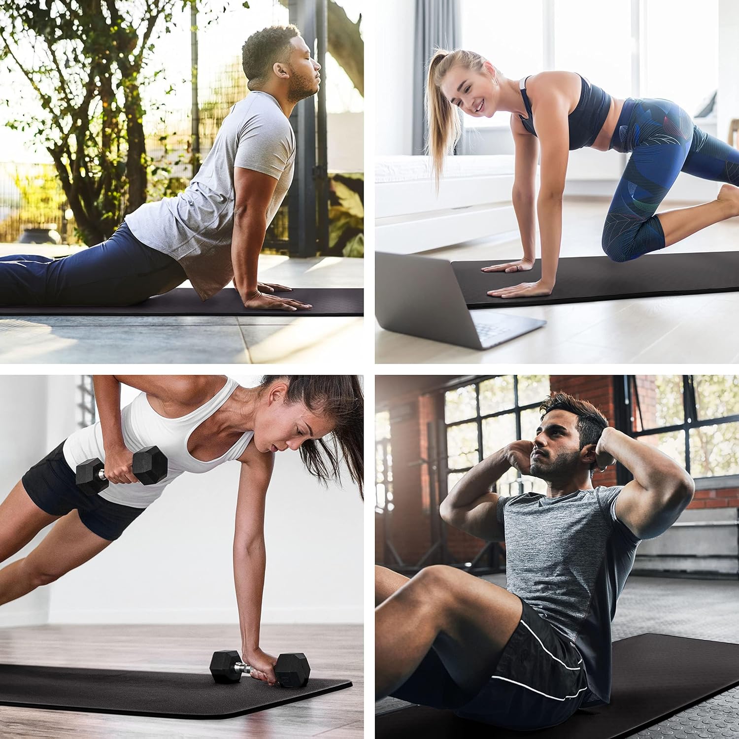 MICRODRY Deluxe Fitness Exercise Yoga Ma... 7 MICRODRY Deluxe Fitness Exercise Yoga Ma... - Image 7