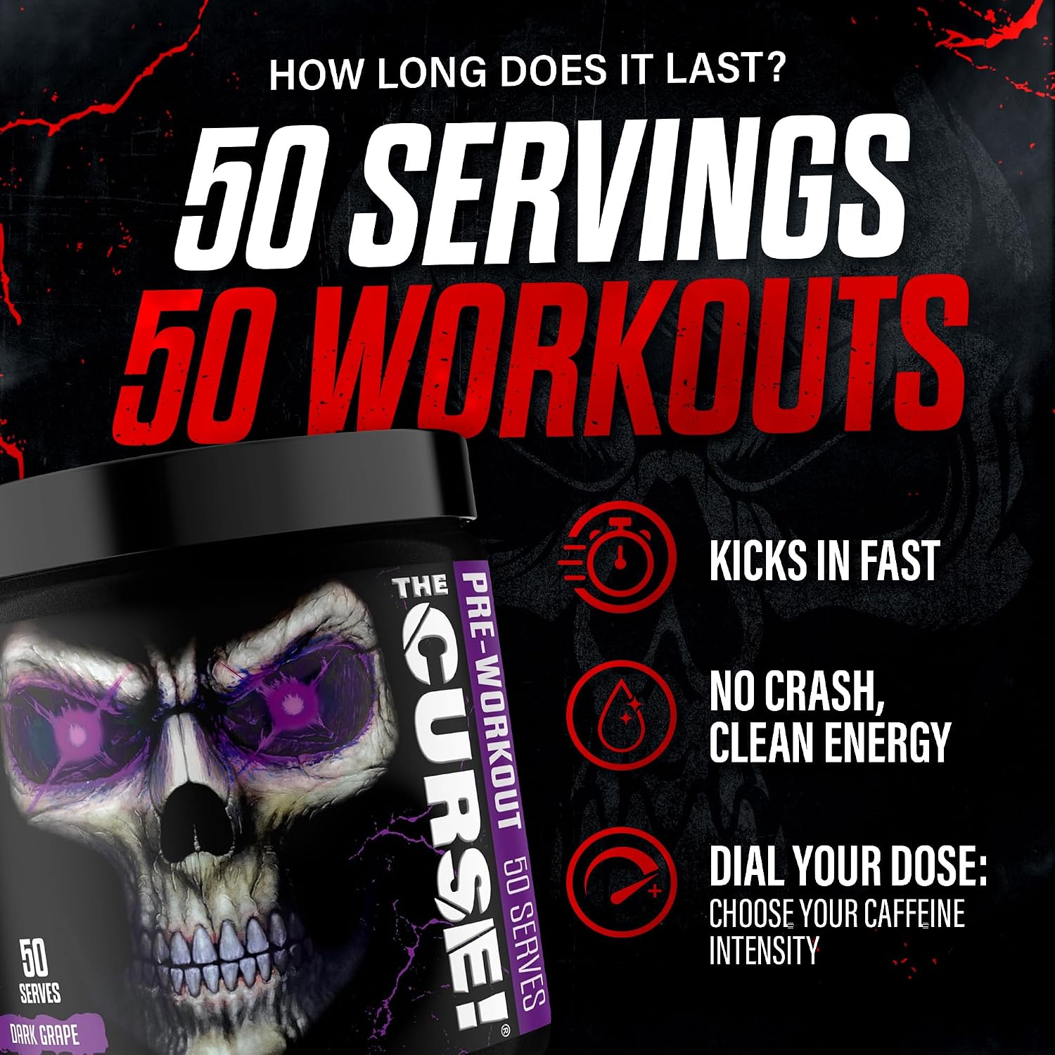 JNX The Curse! Pre Workout Powder with C... 3 JNX The Curse! Pre Workout Powder with C... - Image 3