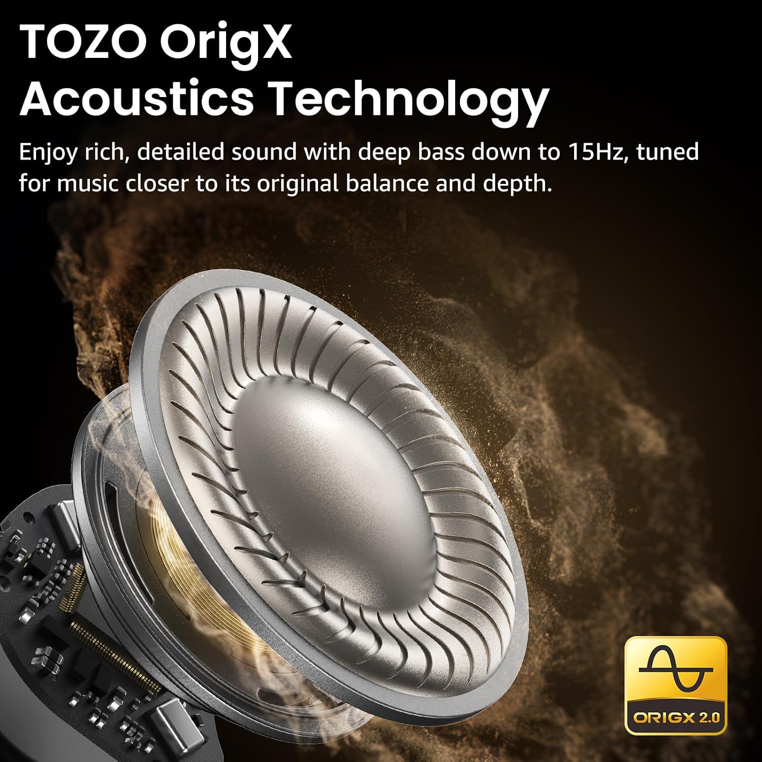 TOZO NC9 Hybrid Active Noise Cancelling ... 3 TOZO NC9 Hybrid Active Noise Cancelling ... - Image 3