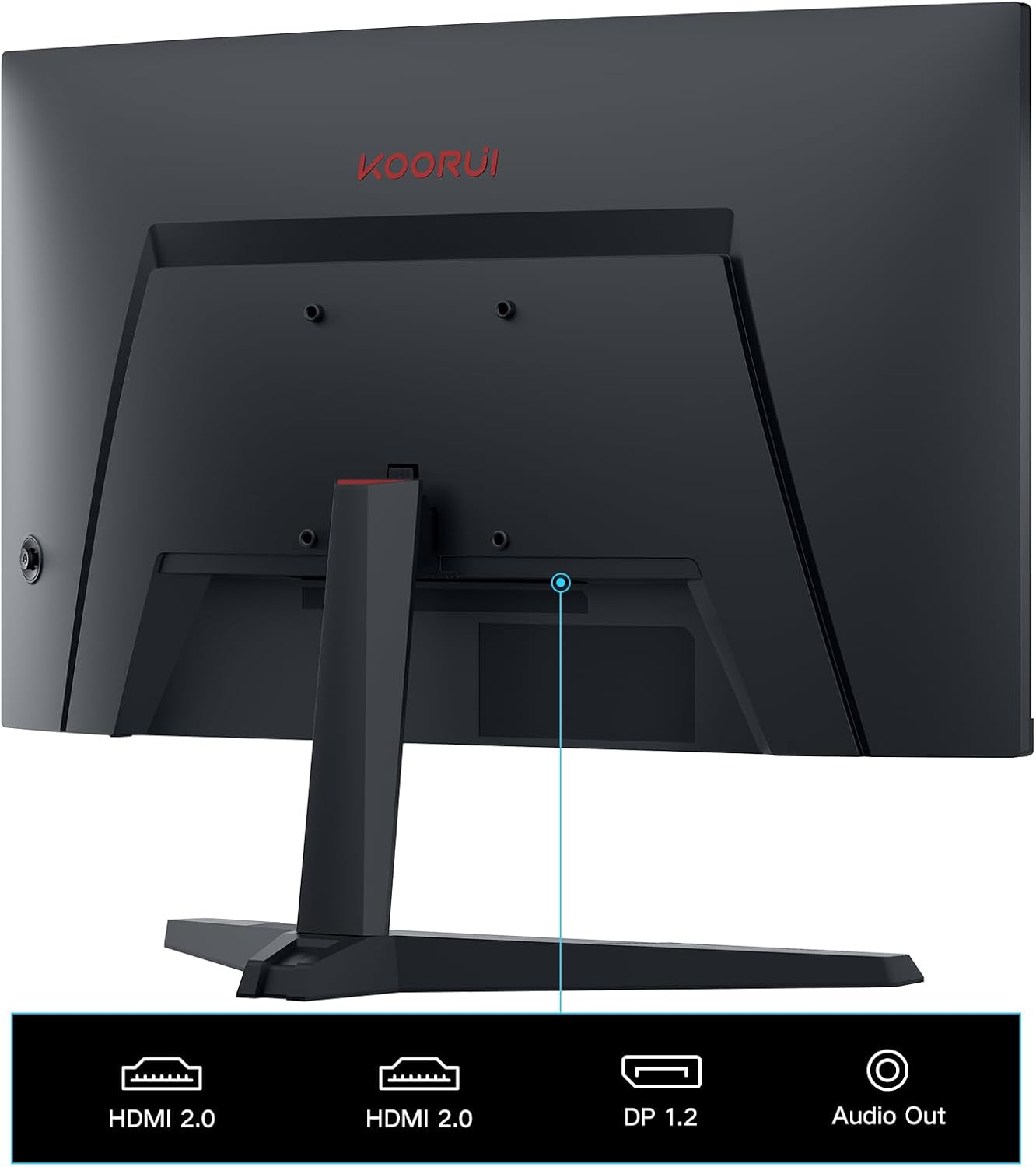 KOORUI 24 inch Curved Gaming Monitor 180... 11 KOORUI 24 inch Curved Gaming Monitor 180... - Image 11