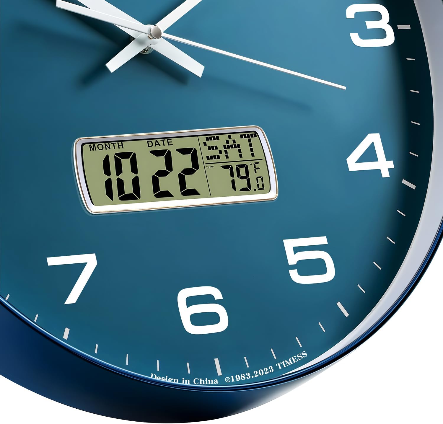 TIMESS 12-Inch Non-Ticking Analog Wall C... 4 TIMESS 12-Inch Non-Ticking Analog Wall C... - Image 4