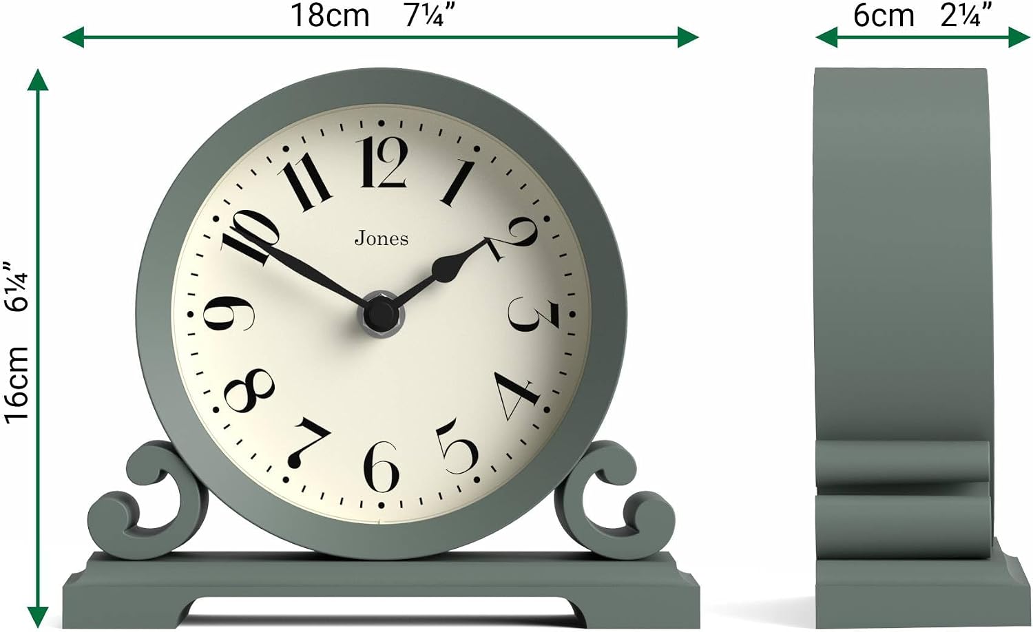 JONES CLOCKS® Saloon Mantel Clock | Smal... 4 JONES CLOCKS® Saloon Mantel Clock | Smal... - Image 4