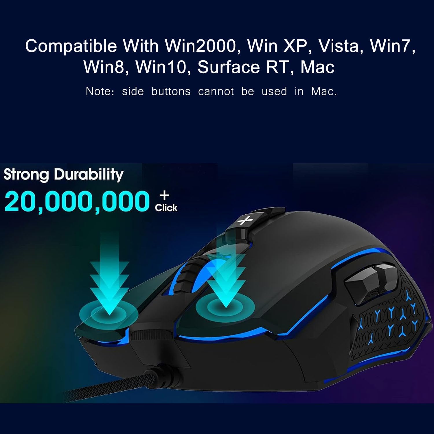 LeadsaiL Gaming Mouse Wired RGB PC Gamin... 5 LeadsaiL Gaming Mouse Wired RGB PC Gamin... - Image 5