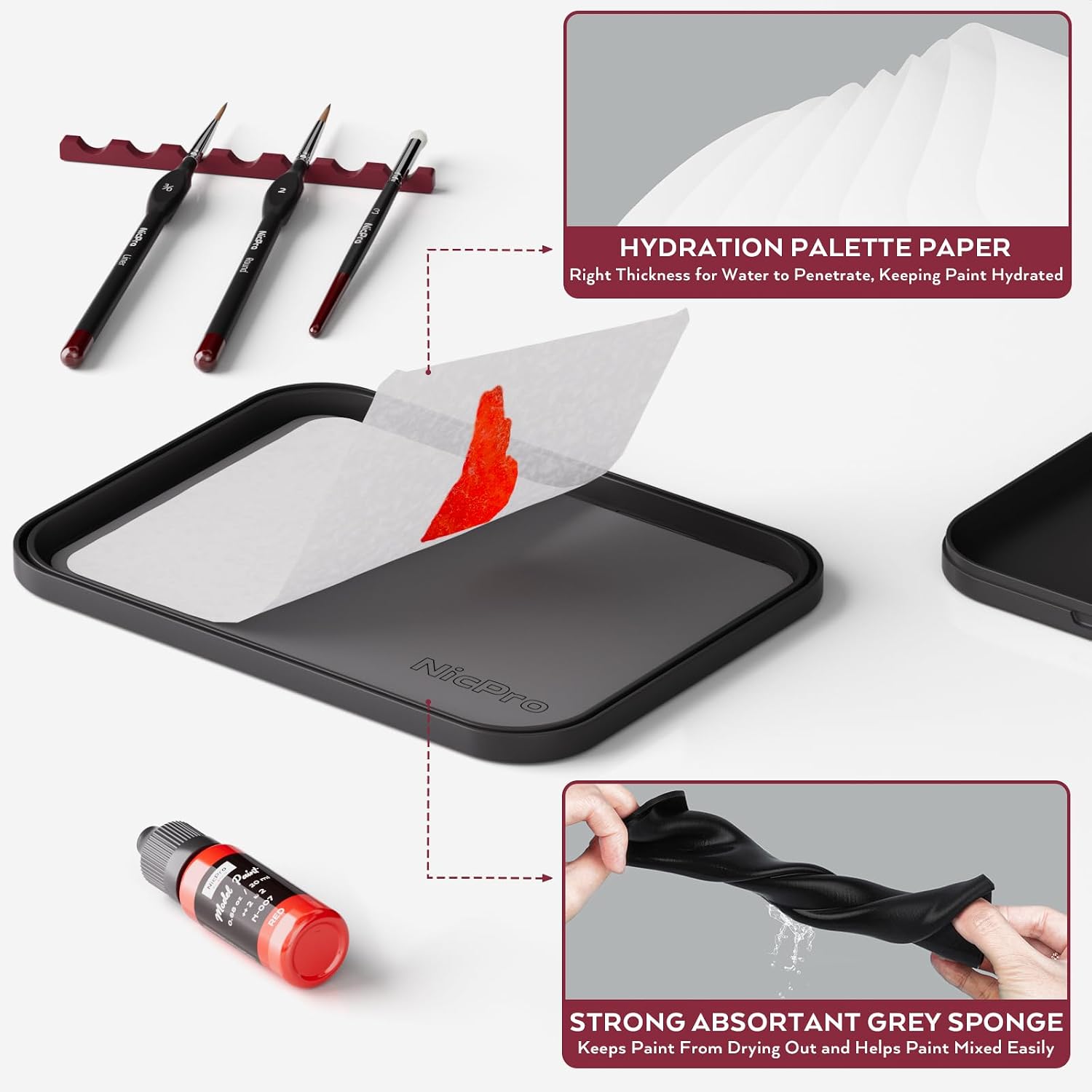 Nicpro All-in-One Miniature Painting Kit... 8 Nicpro All-in-One Miniature Painting Kit... - Image 8