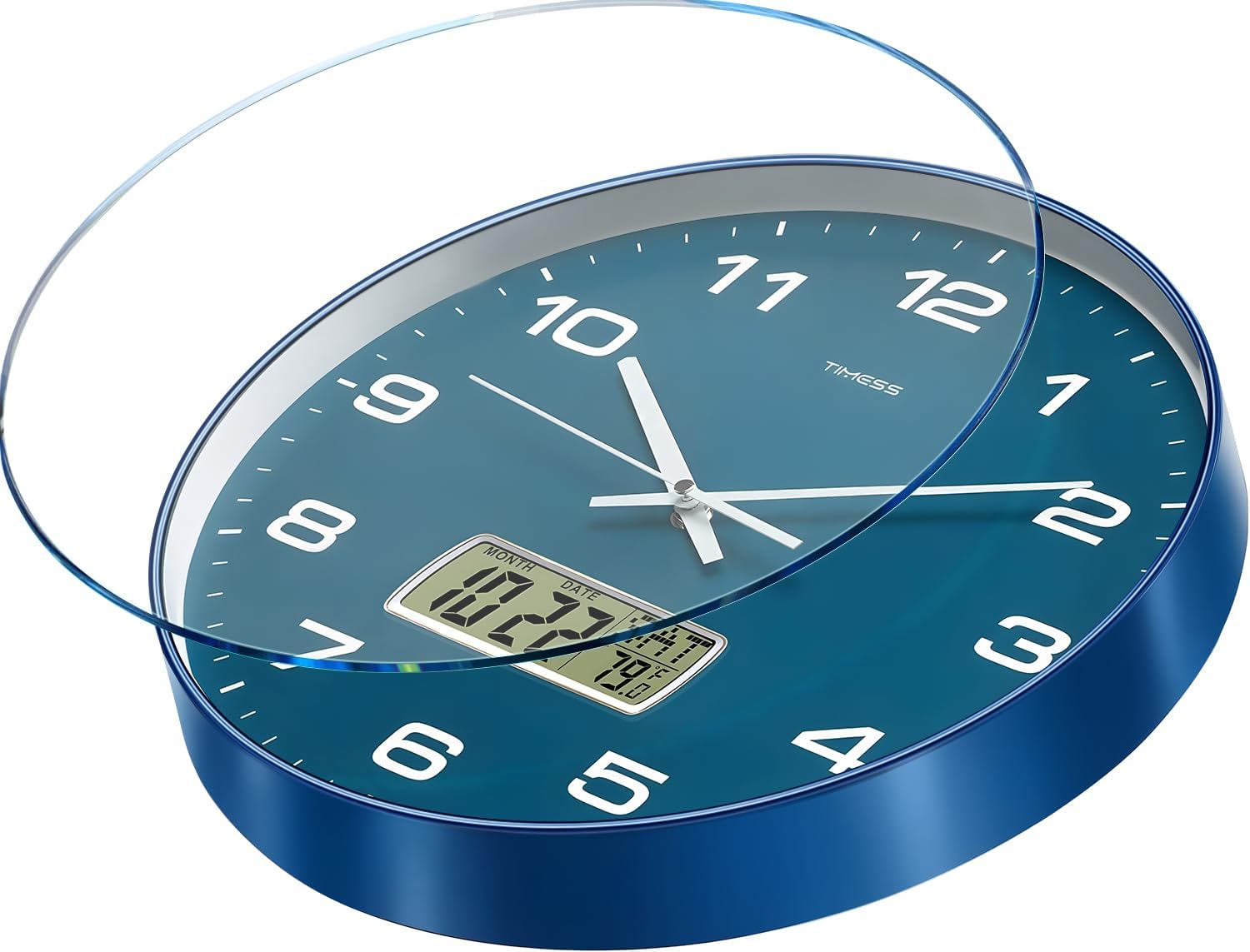 TIMESS 12-Inch Non-Ticking Analog Wall C... 2 TIMESS 12-Inch Non-Ticking Analog Wall C... - Image 2