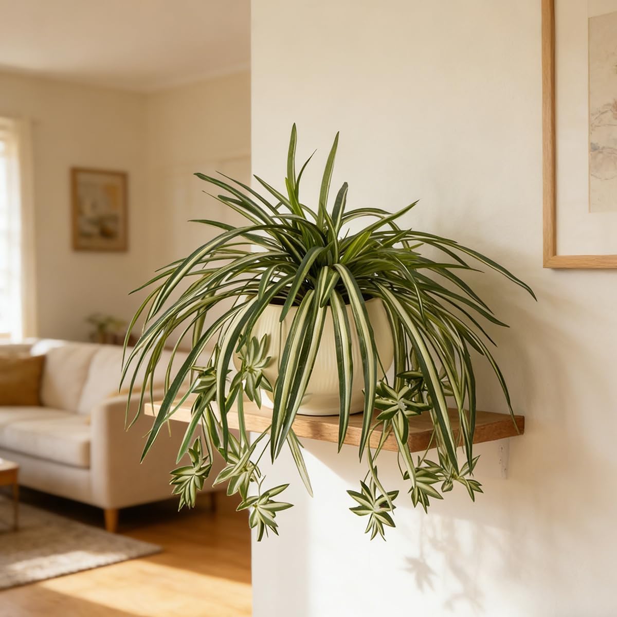Sousi Artificial Spider Plant Silk Faux ... 4 Sousi Artificial Spider Plant Silk Faux ... - Image 4
