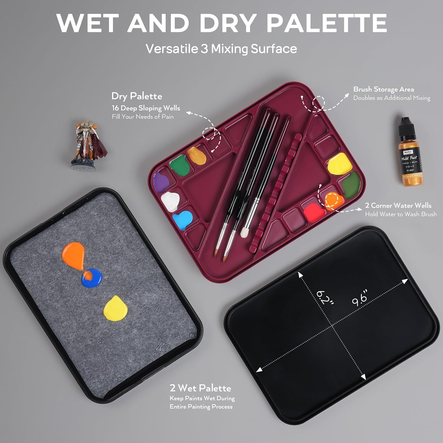 Nicpro All-in-One Miniature Painting Kit... 6 Nicpro All-in-One Miniature Painting Kit... - Image 6