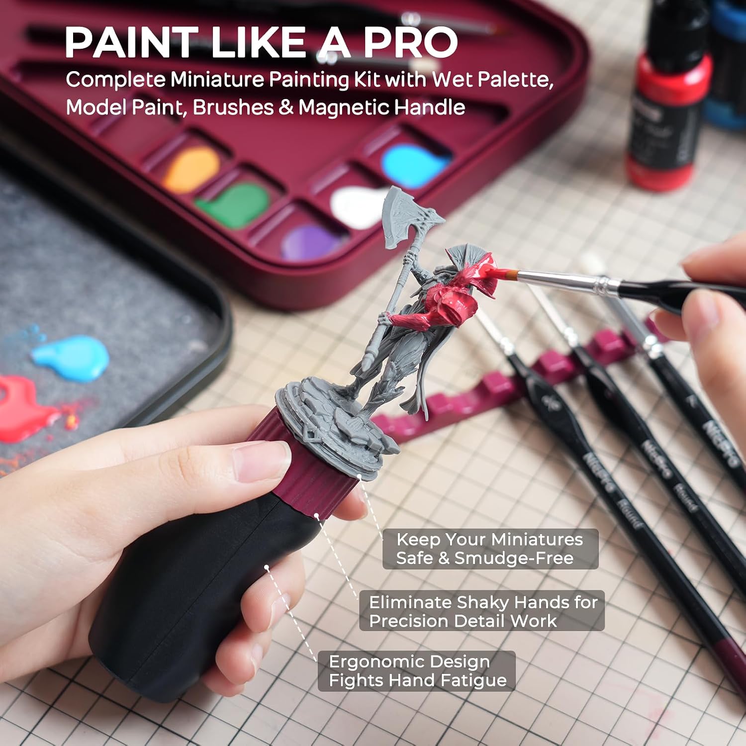 Nicpro All-in-One Miniature Painting Kit... 2 Nicpro All-in-One Miniature Painting Kit... - Image 2