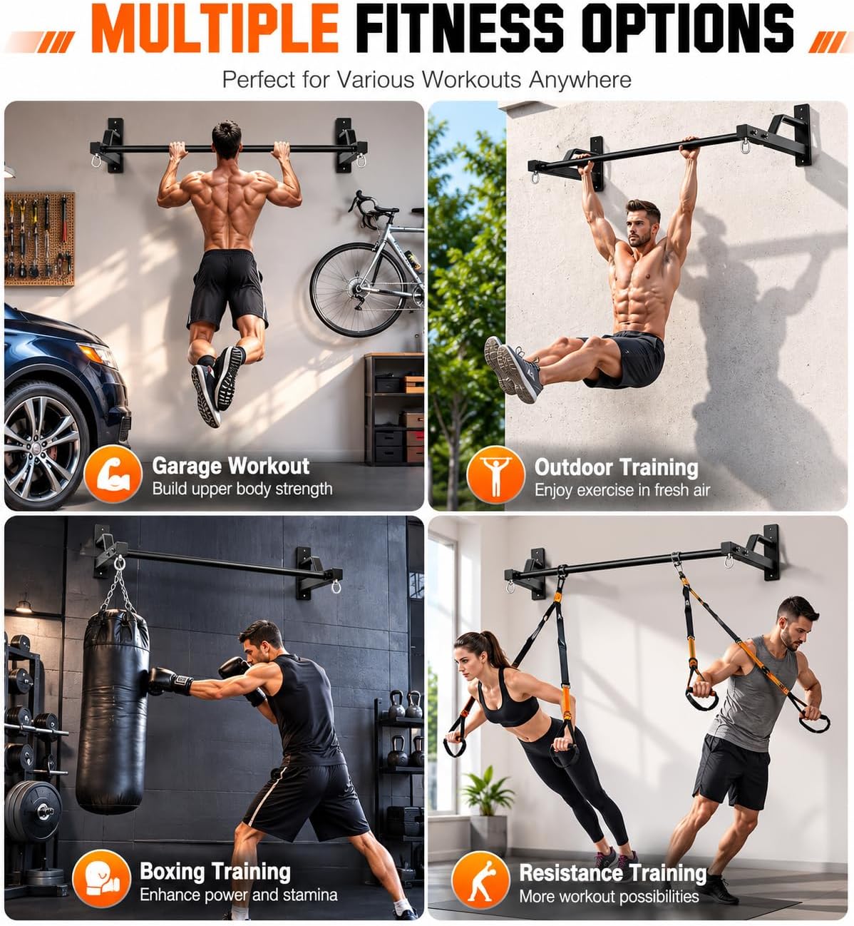 2026 Upgrade Pull Up Bar Wall Mounted - ... 3 2026 Upgrade Pull Up Bar Wall Mounted - ... - Image 3