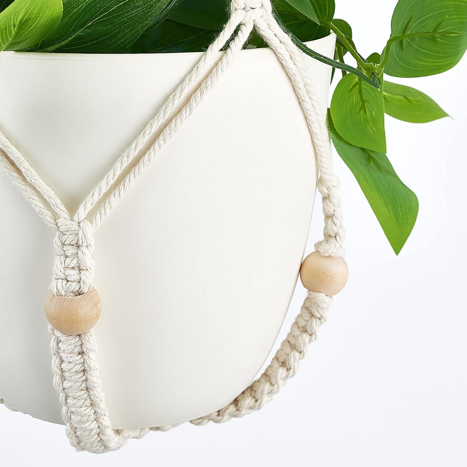Mkono Fake Hanging Plant, Macrame Hanger... 8 Mkono Fake Hanging Plant, Macrame Hanger... - Image 8