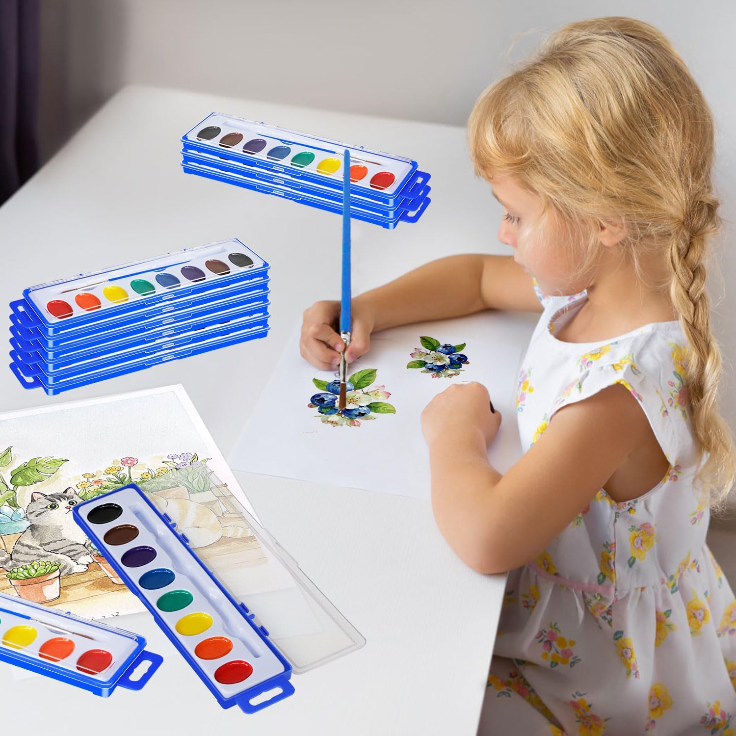 40 Pack Watercolor Paint Set Bulk -Kids ... 6 40 Pack Watercolor Paint Set Bulk -Kids ... - Image 6