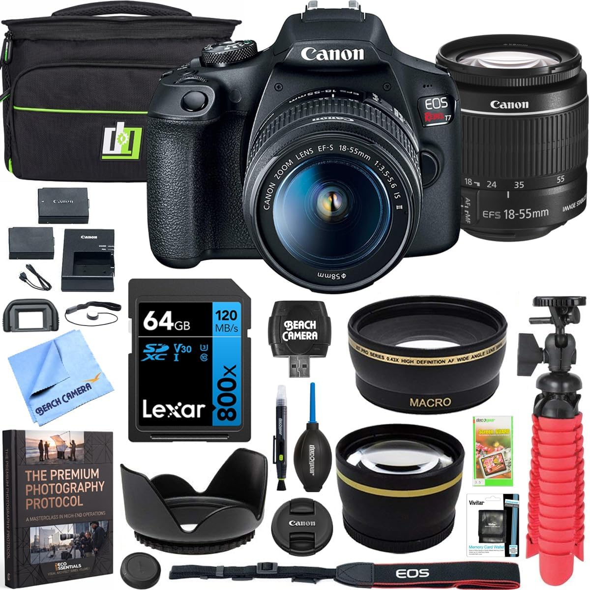 Canon EOS Rebel T7 DSLR Camera Bundle wi... 2 Canon EOS Rebel T7 DSLR Camera Bundle wi... - Image 2