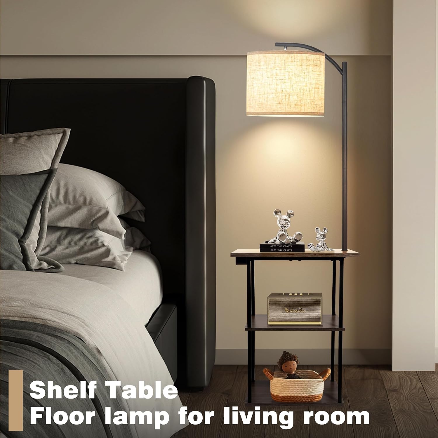 PESRAE Floor Lamp with Table, End Tables... 5 PESRAE Floor Lamp with Table, End Tables... - Image 5