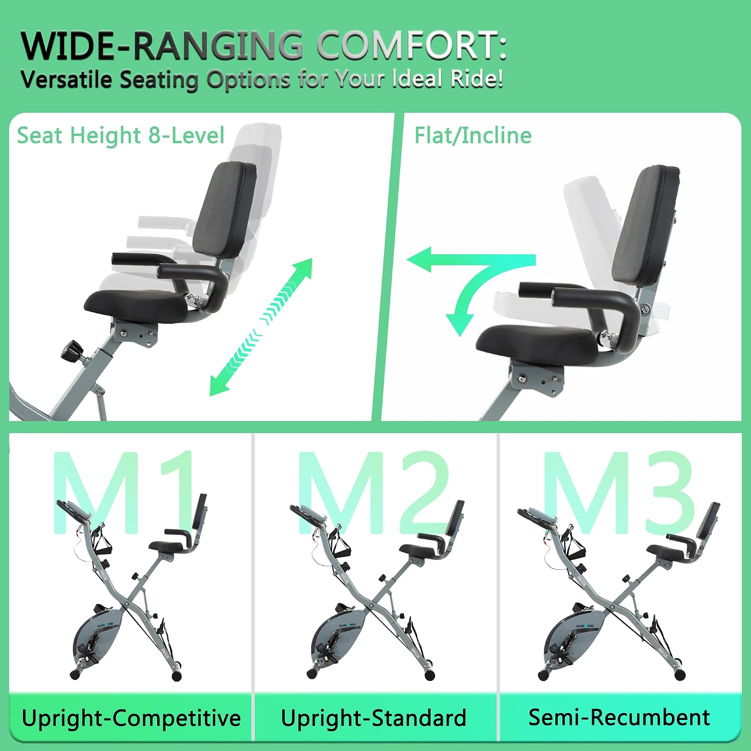 BARWING Stationary Exercise Bike for Hom... 6 BARWING Stationary Exercise Bike for Hom... - Image 6